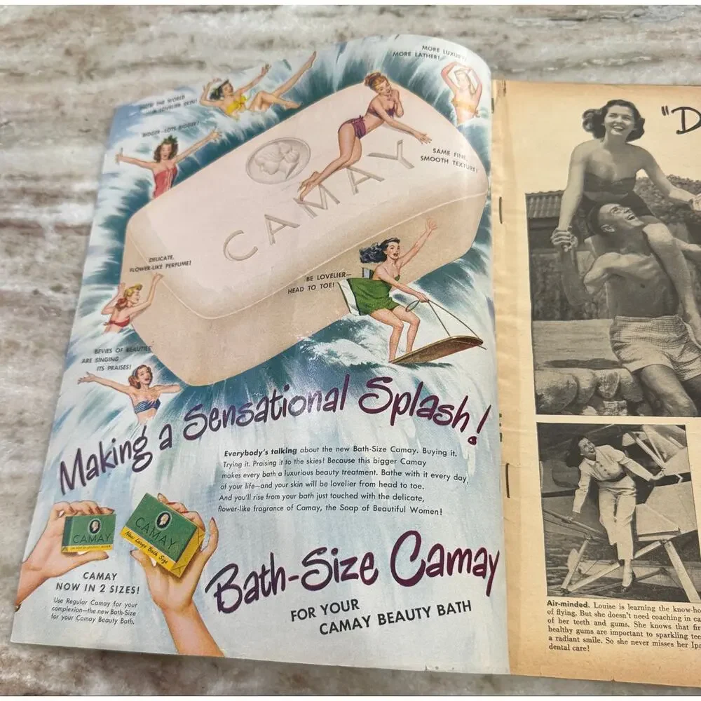 Vtg Screen Stories Magazine Sept. 1948 Betty Grable Ads Movies +